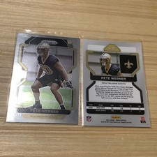 2021 Panini Prizm Football Pete Werner Base Rookie RC #391 NO Saints A-36