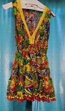 Antica Sartoria by Giacomo Cinque Beaded Vibrant Colorfull Dress One Size