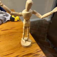 Artist Posable Mannequin Wooden Dummy Model Figure Drawing Aid Painting 8.5" art