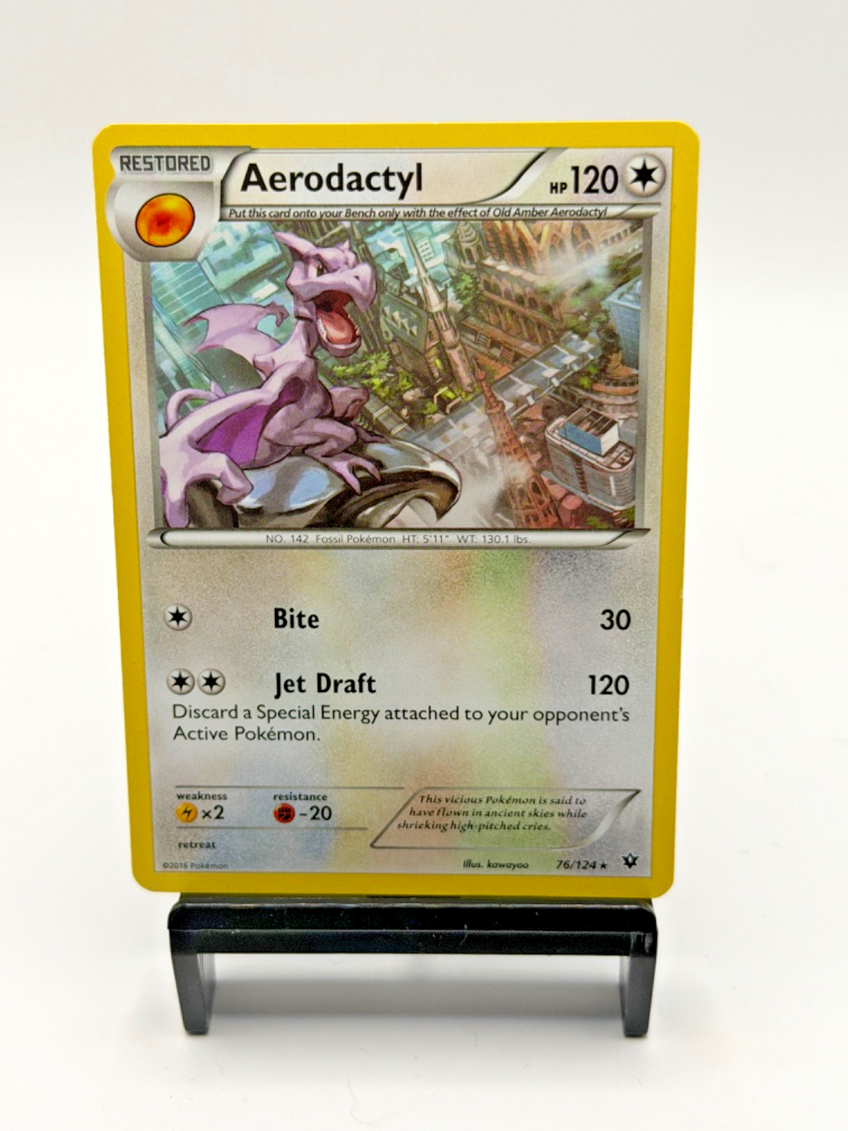 AERODACTYL 76/124 Rare Fates Collide Pokemon Near Mint