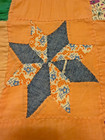 Quilt Multi-Colors Cotton; TOP ONLY; Stars & Cross; 66"x45"  Antique? — photo 5
