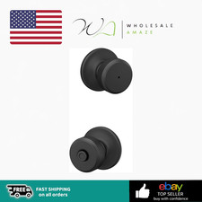 Schlage F40 BWE 622 COH Bowery Door Knob with Cohen Trim, Bed & Bath Privacy Loc