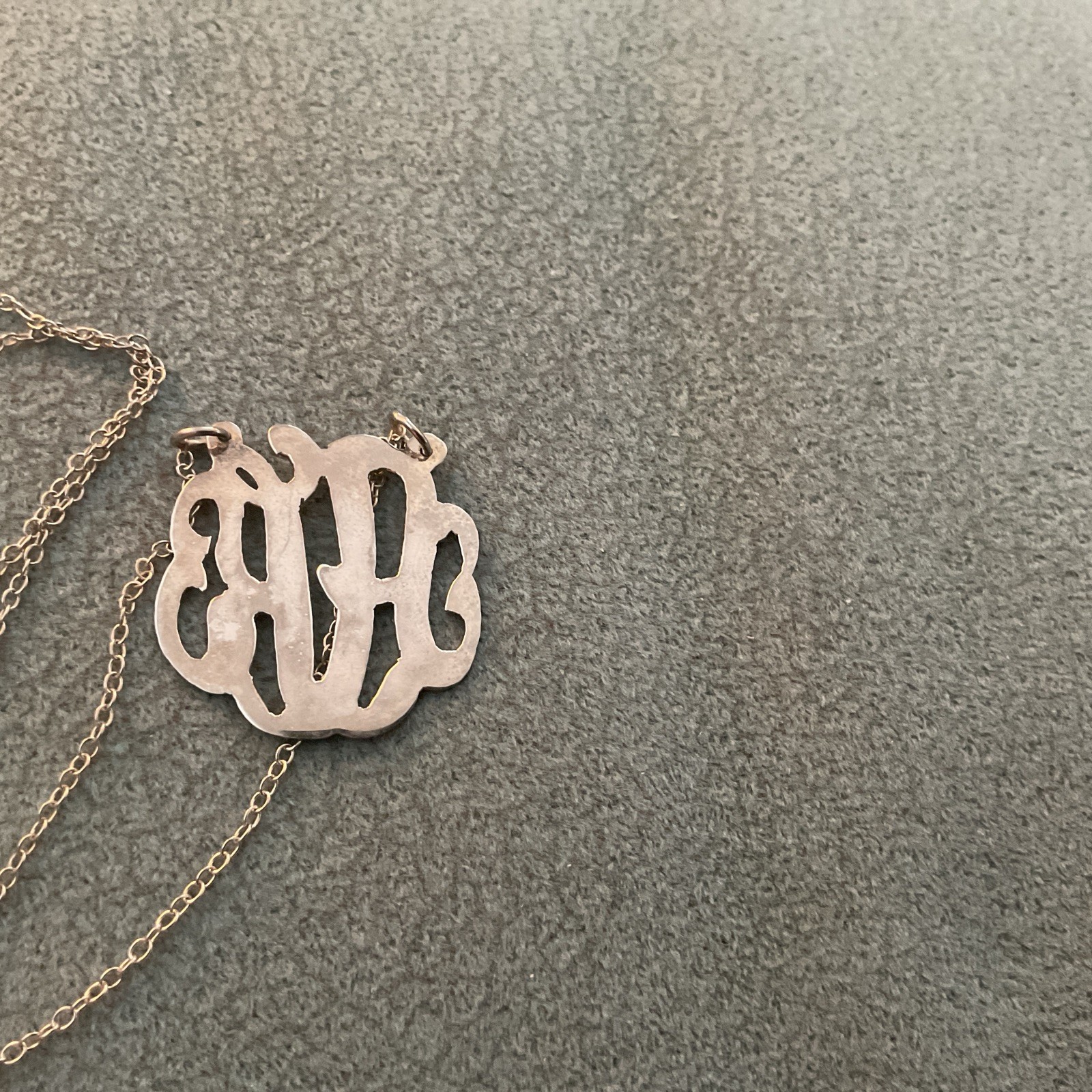 Sterling Silver 925 Script Monogram (2 AK)Initial… - image 5