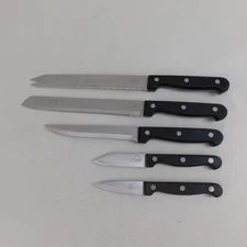 5pc Set Gourmet Traditions Stainless Steel Kitchen Knives #8082