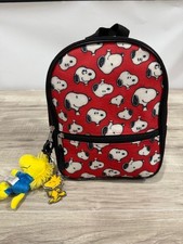 Peanuts Kids Mini Snoopy Print Backpack w/Charm