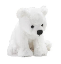 15 Inch Conservation Critter Sitting Polar Bear Plush Stuffed Animal by WLA