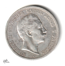 Preussen  5 Mark 1895 A Wilhelm II   119