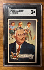 1956 Topps Franklin D. Roosevelt US Presidents #34 SGC 3 VERY GOOD