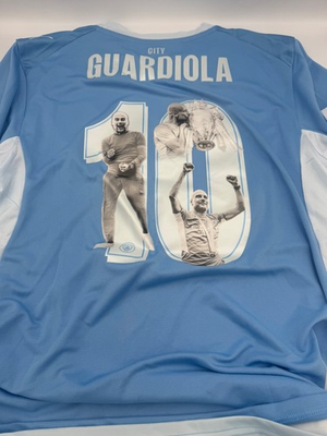 #ad Manchester City Home Jersey 2026 27 With SPECIAL EDITION Pep Guardiola M GBP 220.00
