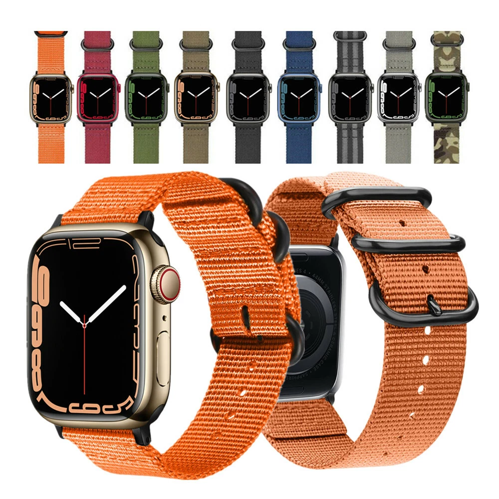 Watch Band For Apple Watch Ultra Military Woven Nylon Strap iWatch Series 9 8 7
