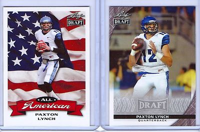 Paxton Lynch 2016 Leaf Nfl Draft All-American ''2'' Karte Rookie Lot! Memphis!