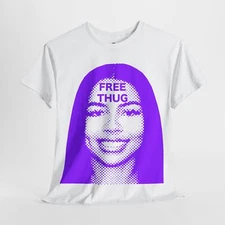 Free Thug Purple Tee unisex, y2k, fashion, opium, streetwear shirts cute y2k tee