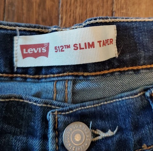 2 Pair Levi's Boys 511 Slim Khaki ,512 Slim Taper Jean 14 Reg - Picture 4 of 10