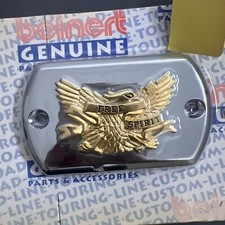 Bremszylinderdeckel mit Eagle-Emblem Chrom/Gold für Yamaha XVS 650 / 1100
