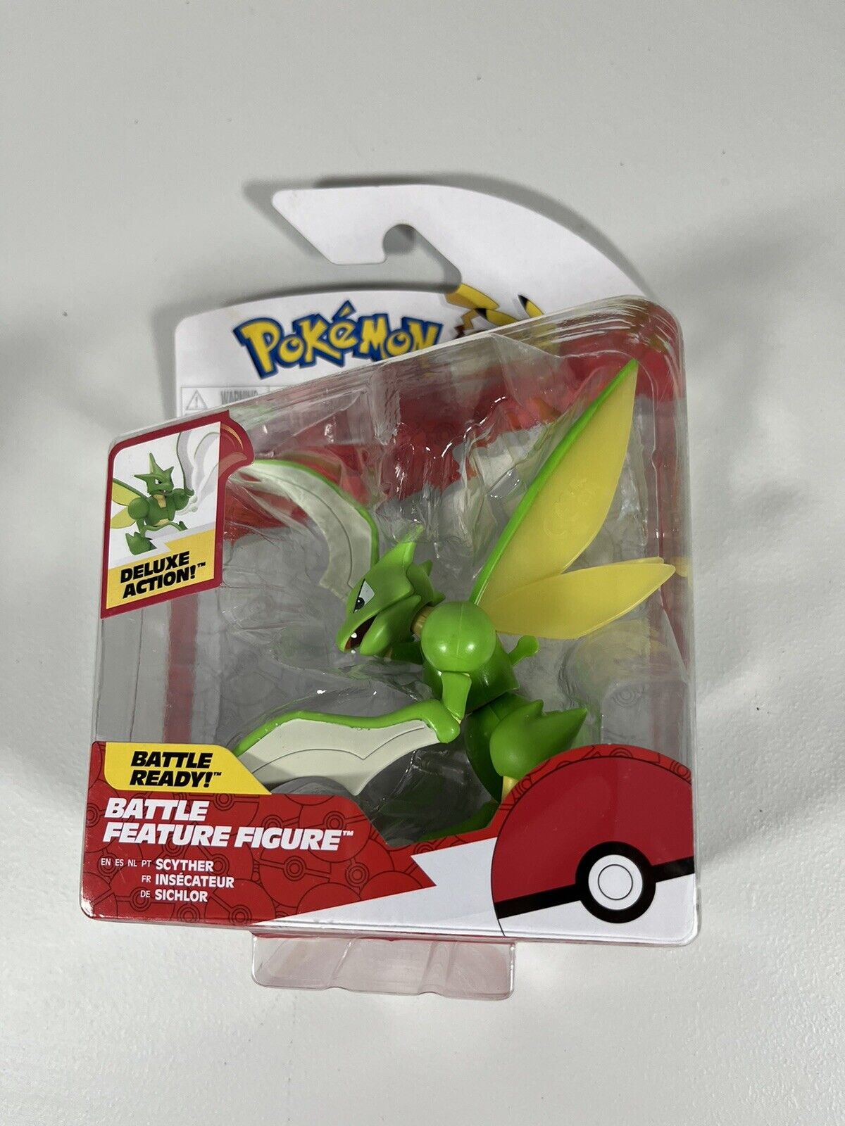 2023 Jazwares Pokemon Battle Feature Figure SCYTHER Deluxe Action Sealed New