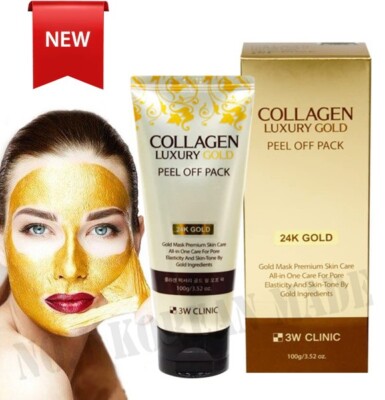 [3W Clinic] Collagen Luxury Gold Peel Off Pack 100ml(3.52Oz) / NO.1 Korea Made