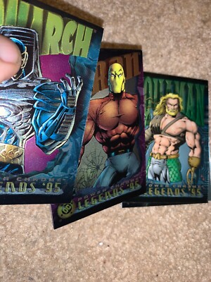 DC LEGENDS '95 POWER CHROME 1995 SKYBOX COMPLETE BASE CARD SET