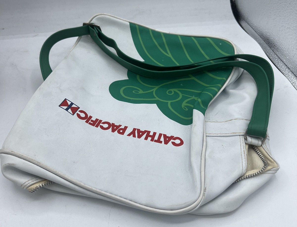 Vintage 1970s CATHAY PACIFIC Airline Carry On Bag In Amazing