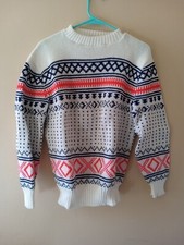 Vintage Sedgwick Sportswear Virgin Orlon Acrylic Multicolor Sweater Boys M
