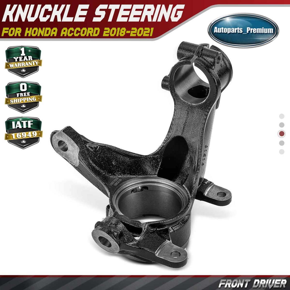 Front Left Driver Side Steering Knuckle for Honda Accord 2018-2021