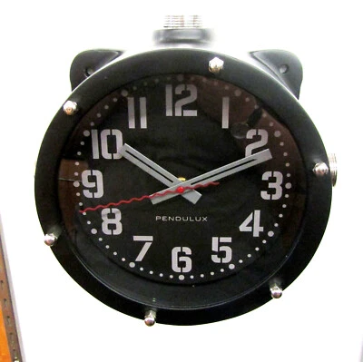 PENDULUX NAVY MASTER WALL CLOCK BLACK WCNAVBK - Image 1 of 3