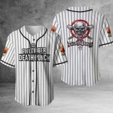 Hot "Five-Finger-Death-Punch" Rock Band Baseball Jersey 459 Size S To 5XL