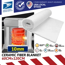 1Pc 0.4 inch white High Density Ceramic Fiber Blanket Insulation UP to 2500°F