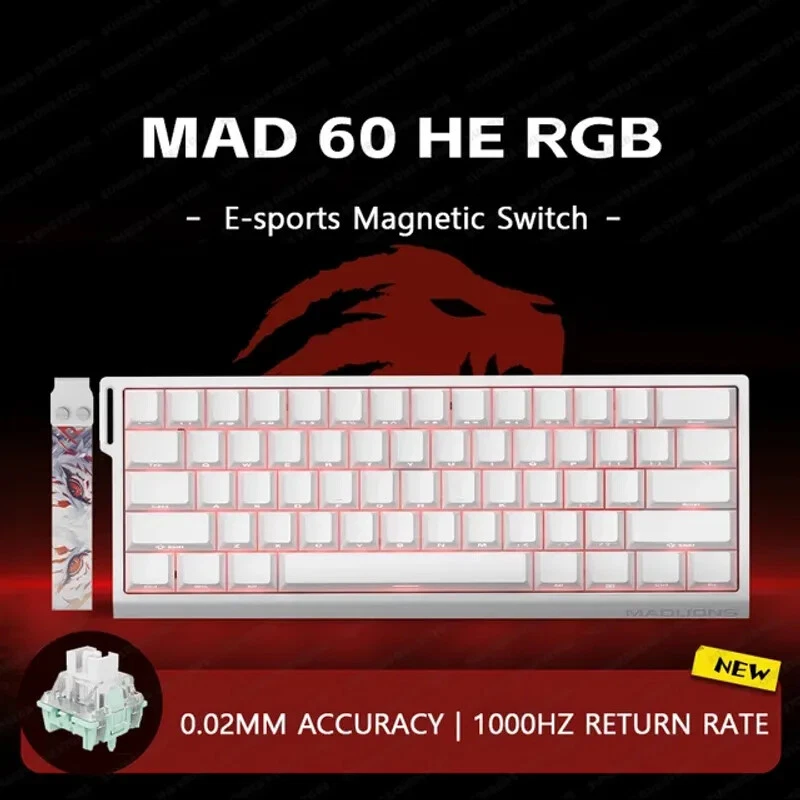 Magnetic Switch Wired Mechanical Gaming Keyboard for Enhanced Computer Performance
