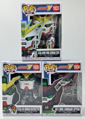 Funko Pop! PLUS Gundam Wing Epyon Zero Deathscythe Set of 3 W/ Protectors