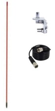NEW FRANCIS CB 24 CB24 4 FT ORANGE CB ANTENNA, 9FT RG58 COAX, MIRROR MOUNT