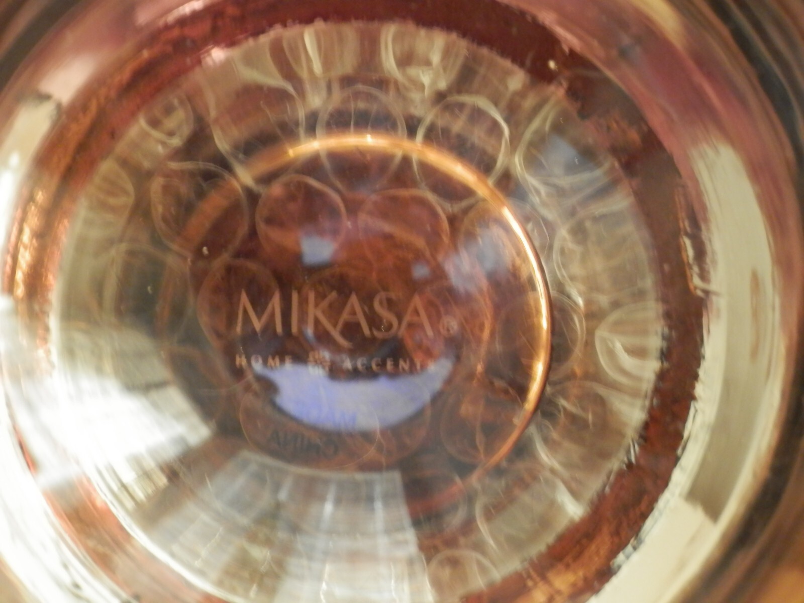 Mikasa Candle Holders Home Accents Solaris Amber Votives Art Set Of 2