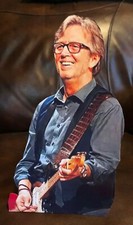 Eric Clapton Blues, Rock Guitar Muscian and Singer Tabletop Standee 10 1/2"