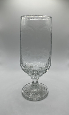 LIBBEY No. 3228 Chivalry 12 oz. Clear Beer Glass H- 7'', T- 2 1/2'' Hammered Look