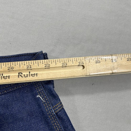 NEW Key Jeans Mens 42x34 Blue Denim Carpenter Relaxed Suspender Button ^ - Picture 9 of 14