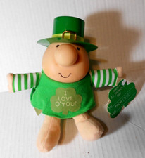 ZIGGY Vintage I LOVE YOU HAPPY ST. PATRICK'S DAY Plush Doll Green W/ Tags 1990