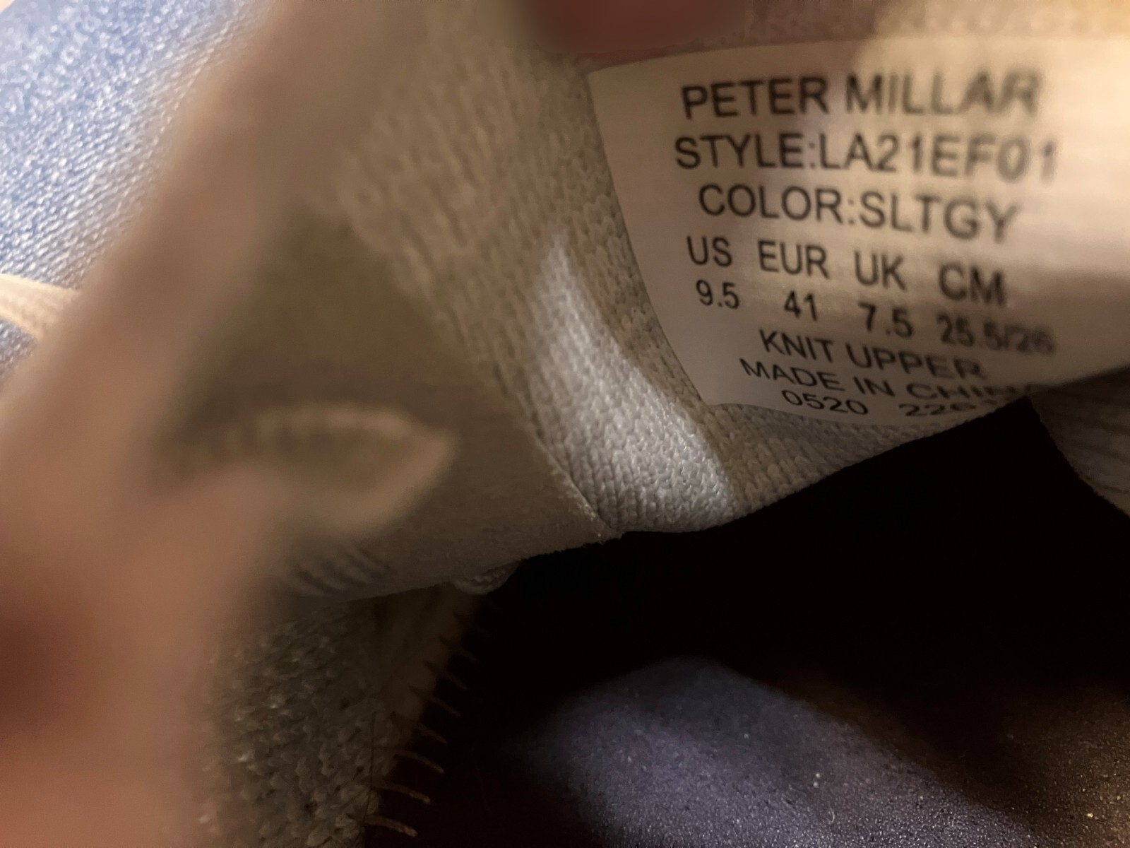 Peter Millar Slate Gray Hyperlight Glide Knit Ath… - image 2