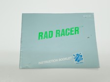 Rad Racer Authentic NES Nintendo Manual 