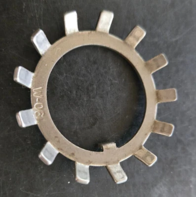 SKF W-06 1.193 (1 3/16") Shaft W Style Retaining Lock Washer w/Keyway Retention