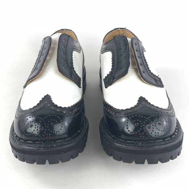Underground Shoes Wingtip Creepers Black White Leather Mens 8 | eBay