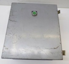 MCKINSTRY ENCLOSURE , 16" x 14" x 6" , GREEN SIEMENS PUSH BUTTON P30 CB10