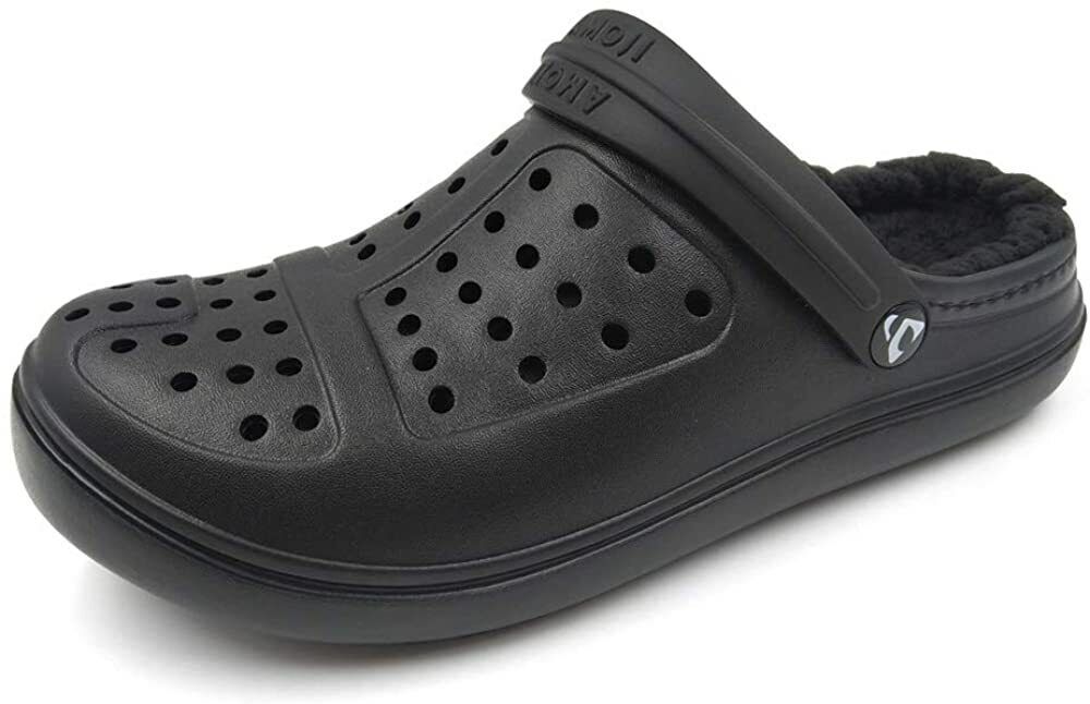 AMOJI Fluffy Clogs Fur Lined Crocs for Men Women Size 5 & 6 eBay