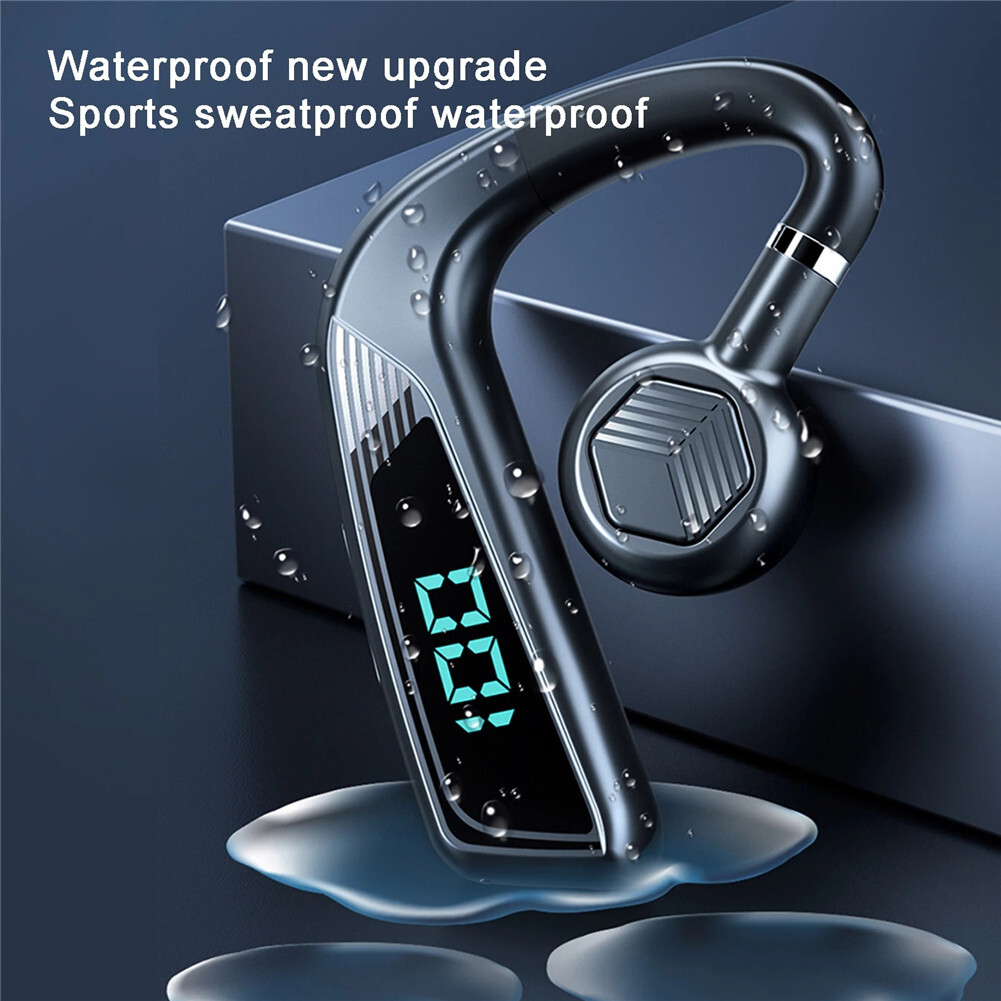 Bone Conduction Headphone Noise Cancelling Bluetooth Earbud Waterproof Earpieces