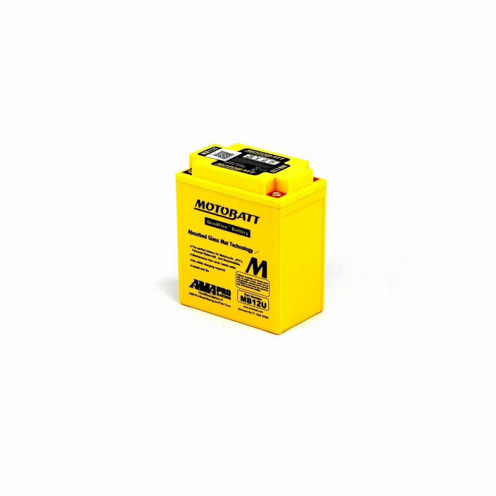 Motobatt MB12U AGM Gel Motorcycle Battery for Yamaha XV 535 Virago 88-03