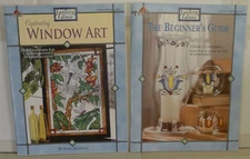 2 Gallery Glass Stained Glass Books - The Beginner's Guide & Window Art