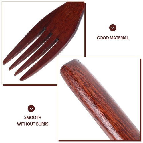2Pcs Stirring Wood Kitchen Forks Cooking Fork Wooden Fork Wooden Forks - Picture 11 of 12