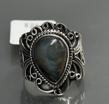 PTI Womens Size 9 Ring Sterling 925 Labradorite