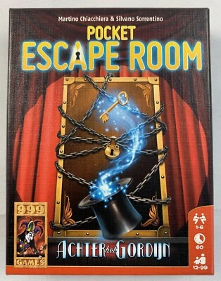 Escape Room Pocket Achter Het Gordijn Spel Gezelschapsspel Compleet Nederlands - Bild 1 von 4