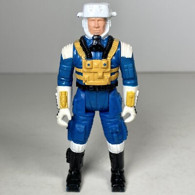 Robotix Spaceman 4  Action Figure 1985 Milton Bradley Toy Vintage Blue White