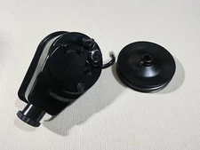 SBC BBC  Chevy Black Saginaw Style Power Steering Pump w/ Double Groove Pulley