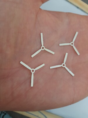 4x Ersatz Propeller Requisiten Metall Flugzeug Modell Airbus Ersatzteile 1:200